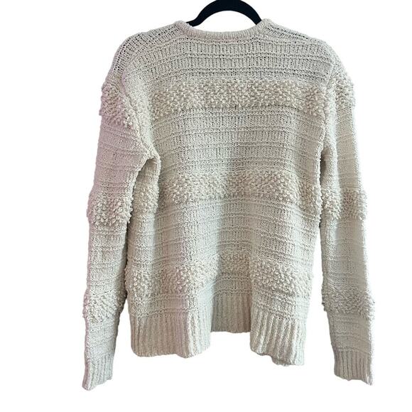 Madewell Bronson Chunky Textured Cream Cardigan-Size Medium - Picture 3 of 8